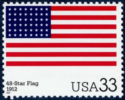 48-Star Flag United States Postage Stamp | The Stars and Stripes
