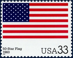 50-Star Flag United States Postage Stamp | The Stars and Stripes