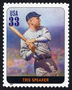 Tris Speaker United States Postage Stamp | Legends of Baseball