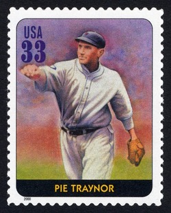Pie Traynor United States Postage Stamp | Legends of Baseball