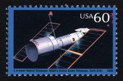 Hubble Space Telescope United States Postage Stamp | Probing the Vastness of Space