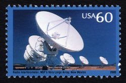 Radio Interferometer - NSF's Very Large Array United States Postage Stamp | Probing the Vastness of Space