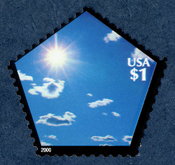 Sun and Clouds United States Postage Stamp | Exploring the Solar System