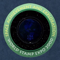Space Achievement and Exploration - World Stamp Expo 2000 United States Postage Stamp