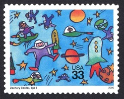 Zachary Canter United States Postage Stamp | Children Stamp Designs