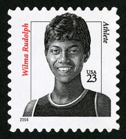 Wilma Rudolph - Athlete United States Postage Stamp | Celebrated Americans
