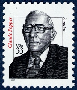 Claude Pepper - Senator United States Postage Stamp | Celebrated Americans
