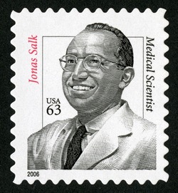 Jonas Salk - Medical Scientist United States Postage Stamp | Celebrated Americans