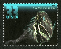 Fangtooth United States Postage Stamp | Deep Sea Creatures