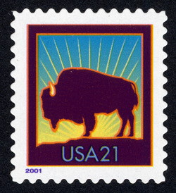 Bison - Large 2001 - Self-adhesive United States Postage Stamp