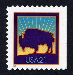Bison - Perf 10.5 X 11.25 United States Postage Stamp