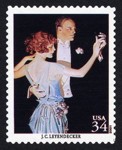 J.C. Leyendecker United States Postage Stamp | American Illustrators