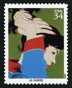 Al Parker United States Postage Stamp | American Illustrators