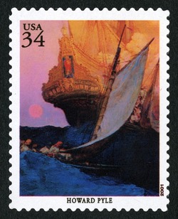 Howard Pyle United States Postage Stamp | American Illustrators