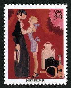 John Held Jr United States Postage Stamp | American Illustrators