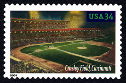 Crosley Field - Cincinnati United States Postage Stamp | Baseball - Legendary Playing Fields