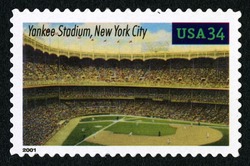 Yankee Stadium - New York City United States Postage Stamp | Baseball - Legendary Playing Fields