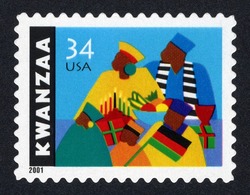 Kwanzaa - 2001 Date United States Postage Stamp