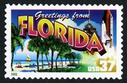 Greetings From Florida United States Postage Stamp | Greetings From America