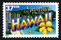Greetings From Hawaii United States Postage Stamp | Greetings From America
