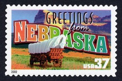 Greetings From Nebraska United States Postage Stamp | Greetings From America