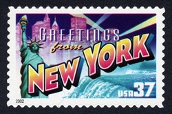 Greetings From New York United States Postage Stamp | Greetings From America