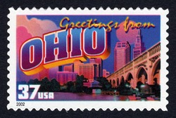 Greetings From Ohio United States Postage Stamp | Greetings From America