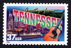 Greetings From Tennessee United States Postage Stamp | Greetings From America