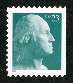 George Washington - Green - Booklet Single - Perf 10.5 X 11 United States Postage Stamp