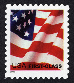 Flag - First-Class - Self-adhesive - USA Microprint United States Postage Stamp