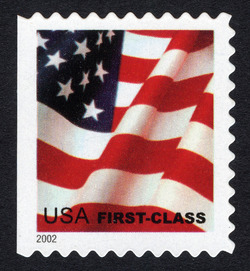 Flag - First-Class - Self-adhesive - Large 2002 United States Postage Stamp