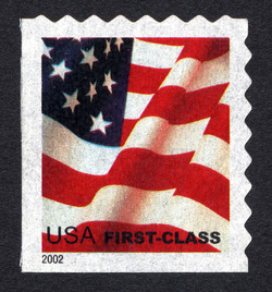 Flag - First-Class - Self-adhesive - Perf 8 United States Postage Stamp