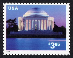 Jefferson Memorial - Priority Mail - 2003 Date United States Postage Stamp
