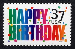 Happy Birthday United States Postage Stamp