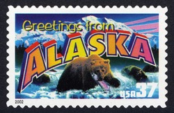 Greetings From Alaska United States Postage Stamp | Greetings From America