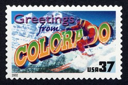 Greetings From Colorado United States Postage Stamp | Greetings From America