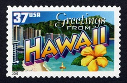 Greetings From Hawaii United States Postage Stamp | Greetings From America