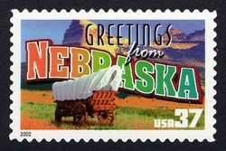 Greetings From Nebraska United States Postage Stamp | Greetings From America