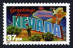 Greetings From Nevada United States Postage Stamp | Greetings From America