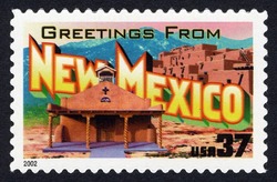 Greetings From New Mexico United States Postage Stamp | Greetings From America