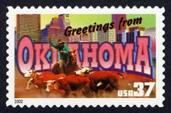Greetings From Oklahoma United States Postage Stamp | Greetings From America