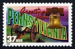 Greetings From Pennsylvania United States Postage Stamp | Greetings From America