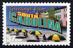Greetings From South Carolina United States Postage Stamp | Greetings From America