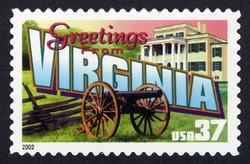 Greetings From Virginia United States Postage Stamp | Greetings From America
