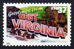 Greetings From West Virginia United States Postage Stamp | Greetings From America