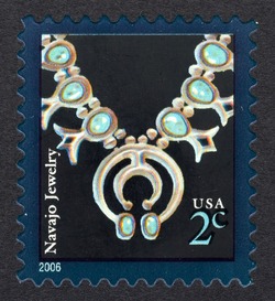 Navajo Jewelry - 2006 Date - No Microprint United States Postage Stamp