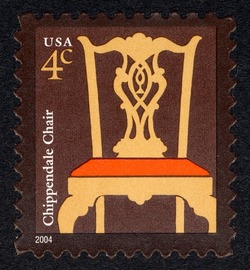 Chippendale Chair - 2004 Date United States Postage Stamp