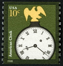 American Clock - 2006 Date United States Postage Stamp