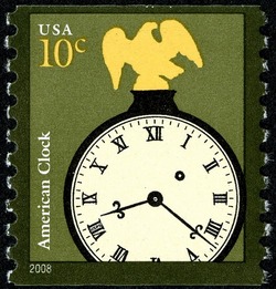 American Clock - 2008 Date United States Postage Stamp