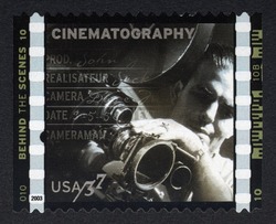 Cinematography United States Postage Stamp | American Filmmaking - Behind the Scenes